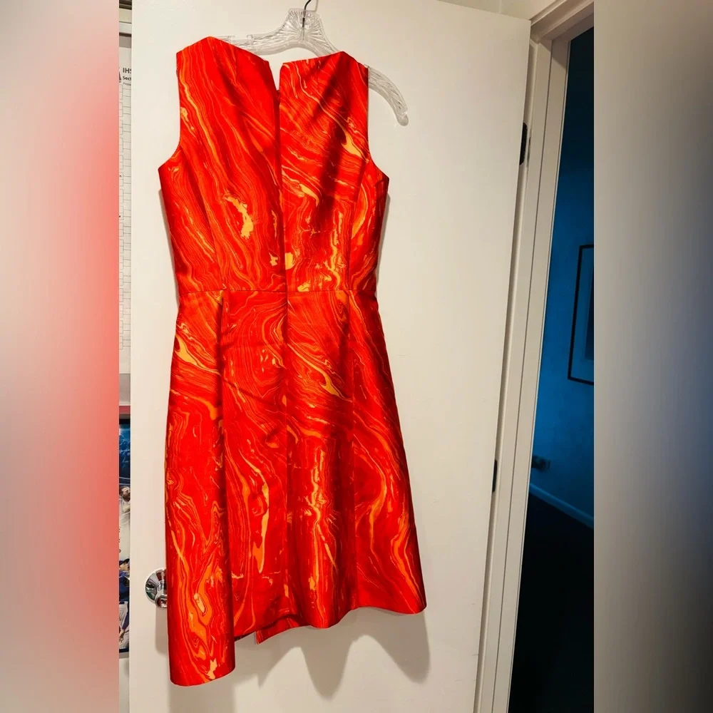 MICHAEL KORS Fiery Red Midi Dress - Picture 4 of 4